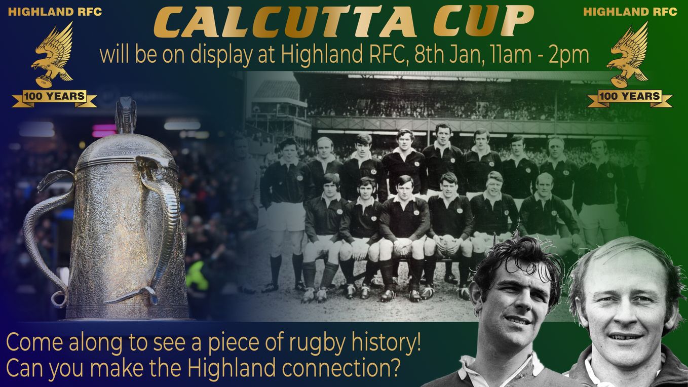 Calcutta Cup on display at the club