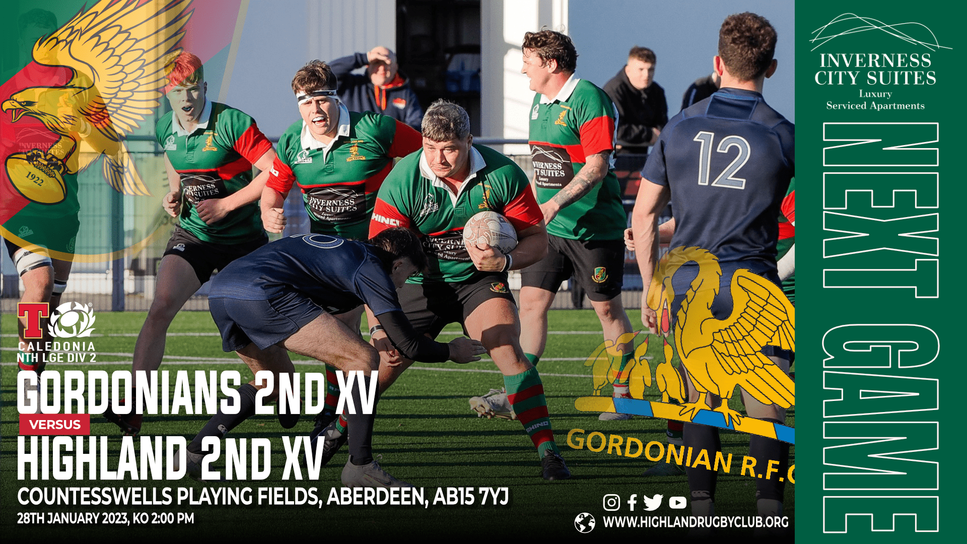 Highland 2nd XV NEXT GAME: 28th Jan 2023 Gordonians 2nd XV v Highland 2nd XV Countesswells, Aberdeen.