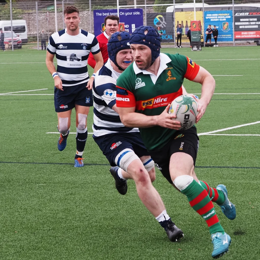 Craig Findlater in action v Heriots